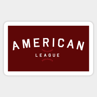 American League Baseball white Sticker